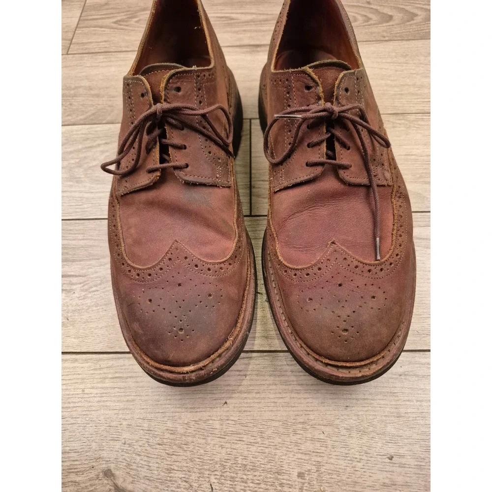 Allen Edmonds Thousand Oaks Brown Leather Wingtip Shoes Lace Up‎ Oxfords 10.5 D